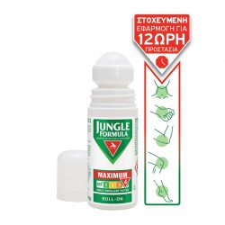 Jungle Formula Maximum Roll-On IRF4 Εντομοαπωθητικό με Διάρκεια έως 12 ώρες για Ενήλικες 50ml