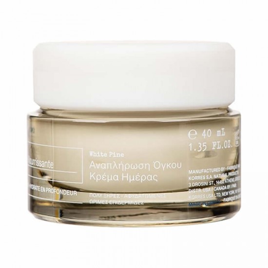 Korres White Pine Λευκή Πεύκη Κρέμα Ημέρας Αναπλήρωση Όγκου για Πολύ Ξηρές, Ώριμες, Αφυδατωμένες Επιδερμίδες 40ml
