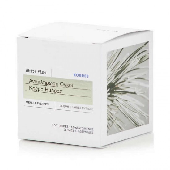 Korres White Pine Λευκή Πεύκη Κρέμα Ημέρας Αναπλήρωση Όγκου για Πολύ Ξηρές, Ώριμες, Αφυδατωμένες Επιδερμίδες 40ml