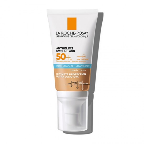 La Roche-Posay Anthelios UVMUNE 400 Hydrating Cream Tinted SPF50+ Αντηλιακό Προσώπου Ενυδάτωσης με Χρώμα 50ml