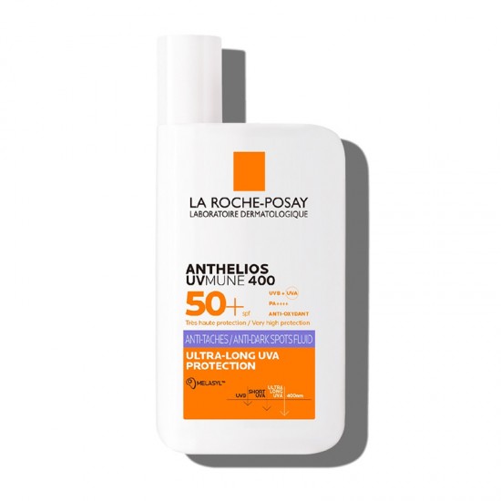 La Roche-Posay Anthelios UVMUNE 400 Anti-Dark Spots Fluid SPF50+ Αντιηλιακή Κρέμα Προσώπου για Κηλίδες Χωρίς Άρωμα 50ml