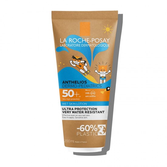 La Roche-Posay Anthelios Dermo-Pediatrics Wet Skin Lotion SPF50+ Παιδικό Αντηλιακό Προσώπου & Σώματος για Στεγνό ή Βρεγμένο Δέρμα 200ml