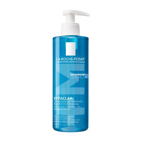 La Roche-Posay Effaclar Purifying Foaming Gel for Oily-Sensitive Skin 400ml - Αφρώδες Τζελ Καθαρισμού Προσώπου για Λιπαρές-Ευαίσθητες Επιδερμίδες