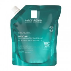 La Roche-Posay Effaclar Micro-Peeling Purifying Gel Refill Αφρώδες Gel Καθαρισμού Ενάντια σε Σοβαρές Ατέλειες 400ml