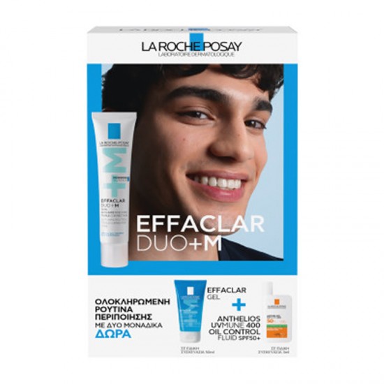 La Roche-Posay Effaclar Duo+M Cream Διορθωτική Κρέμα κατά των Ατελειών 40ml + ΔΩΡΟ Τζελ Καθαρισμού 50ml + Anthelios UVMUNE 400 Oil Control Fluid SPF50+ 3ml