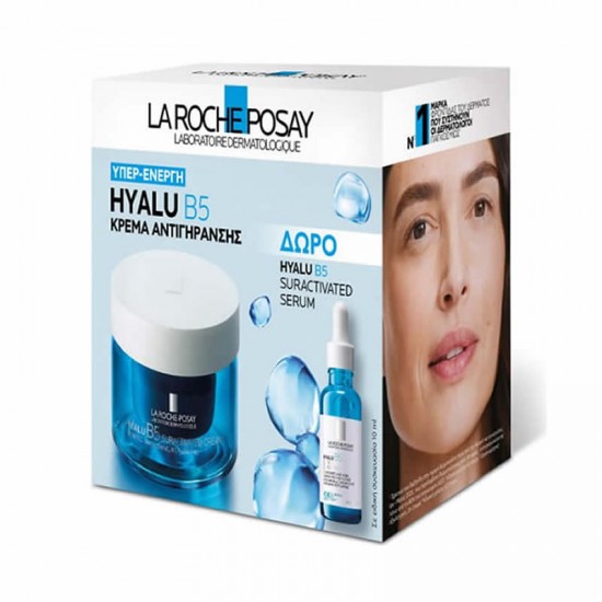 La Roche-Posay Hyalu B5 Suractivated Cream Αντιρυτιδική Κρέμα για Άμεση Σύσφιξη & Λείανση, Επανόρθωση & Αναπλήρωση 50ml + ΔΩΡΟ Serum 10ml