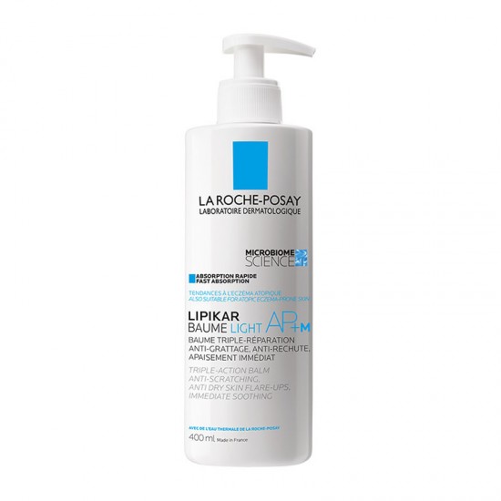 La Roche-Posay Lipikar Baume AP+M Light Μαλακτικό Βάλσαμο Ελαφρυάς Υφής για Πολύ Ξηρό έως Ατοπικό Δέρμα 400ml