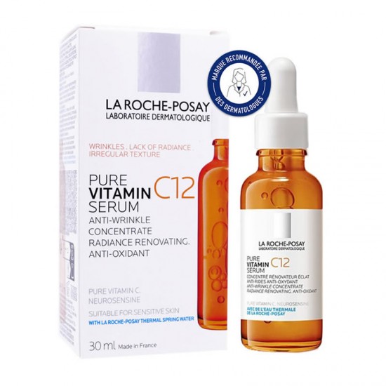 La Roche-Posay Pure Vitamin C12 Serum Αντιοξειδωτικός, Αντιρυτιδικός & Αναζωογονητικός Ορός Λάμψης με Βιταμίνη C 30ml