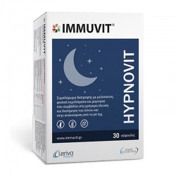Leriva Immuvit Hypnovit Συμπλήρωμα για Χαλάρωση & Βελτίωση Ύπνου 30 Κάψουλες