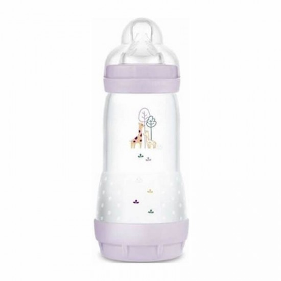 MAM Μπιμπερό Πλαστικό Easy Start Anti-Colic 4+ μηνών με Θηλή Σιλικόνης No3 Χρώμα Σομόν Συλλογή Better Together 320ml