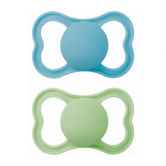 MAM Πιπίλα Καουτσούκ Air 16+ μηνών Χρώμα Μπλε 2τμχ