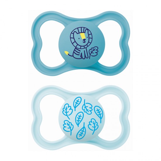 MAM Πιπίλα Σιλικόνης Supreme 16+ μηνών Χρώμα Μπλε 2τμχ