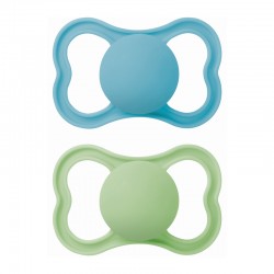 MAM Πιπίλα Σιλικόνης Supreme 6-16 μηνών Μπλε 2τμχ