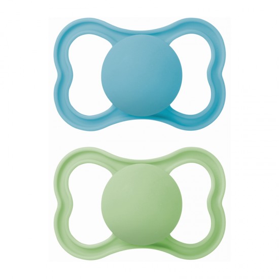 MAM Πιπίλα Σιλικόνης Supreme 6-16 μηνών Μπλε 2τμχ