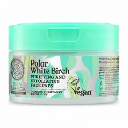 Natura Siberica Bereza Polar White Birch Purofying & Exfoliating Face Pads Δίσκοι Προσώπου για Καθαρισμό & Απολέπιση για Λπαρή & Ακνεϊκή Επιδερμίδα 20τμχ