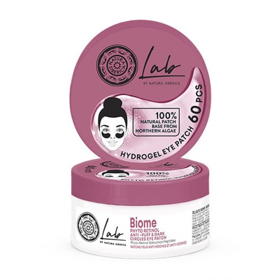 Natura Siberica Lab Biome Phyto Retinol Anti-Puff & Dark Circles Eye Patches Ματιών για Πρηξίματα & Μαύρους Κύκλους με Ρετινόλη 60τμχ