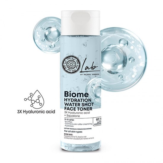Natura Siberica Lab Biome Hydration Water Shot Face Toner Ενυδατική Τονωτική Λοσιόν 200ml