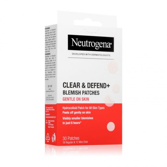Neutrogena Clear & Defend+ Blemish Patches Επιθέματα για Ατέλειες & Δέρμα με Τάση Ακμής 30τμχ
