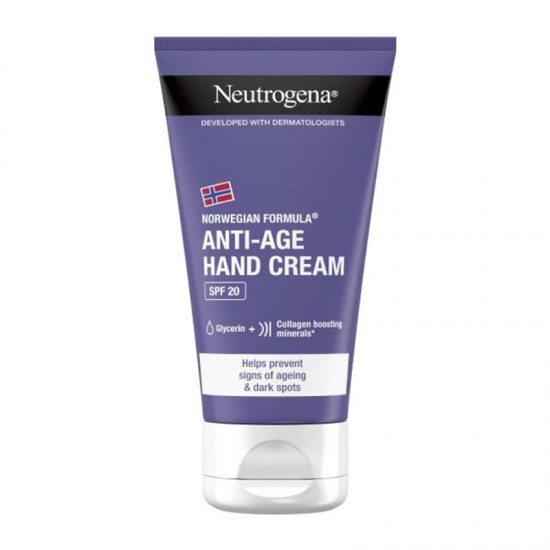 Neutrogena Anti-Ageing Hand Cream Visibly Renew Αντιγηραντική Κρέμα Χεριών με Αντηλιακό Δείκτη SPF20 75ml