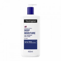 Neutrogena Deep Moisture Body Lotion Γαλάκτωμα Σώματος Βαθιάς Ενυδάτωσης Άμεσης Απορρόφησης 400ml