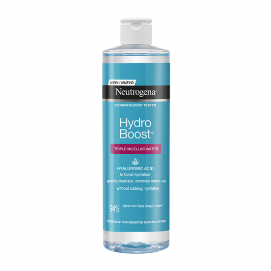 Neutrogena Hydro Boost Triple Micellar Water Νερό Καθαρισμού Προσώπου με Τριπλή Δράση 400ml