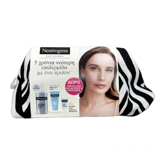 Neutrogena Retinol Boost Face Cream Promo Κρέμα Αντιγήρανσης Προσώπου με Ρετινόλη 50ml + ΔΩΡΑ Hydro Boost Water Gel 15ml & Ultra Sheer Fluid SPF50 5ml