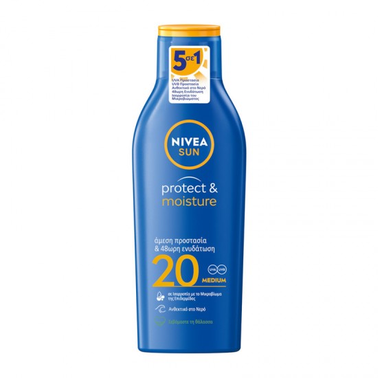 Nivea Sun Protect & Moisture Body Lotion SPF20 Αντηλιακό Γαλάκτωμα Σώματος 200ml
