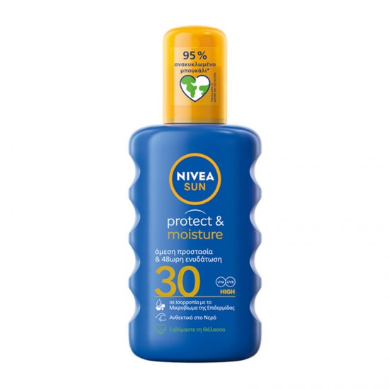 Nivea Sun Protect & Moisture Spray SPF30 Αντηλιακό Σπρέι Σώματος 200ml