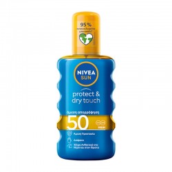 Nivea Sun Protect & Dry Touch Invisible Spray SPF50 Αντηλιακό Σπρέι Σώματος Διάφανο 200ml
