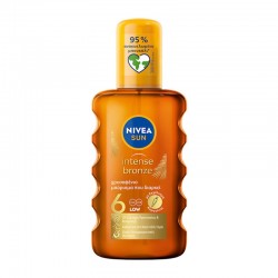 Nivea Sun Intense Bronze Oil Spray SPF6 Λάδι Μαυρίσματος Σώματος 200ml