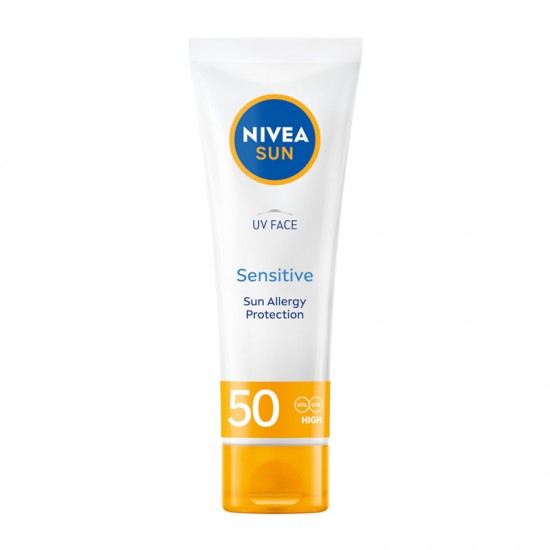Nivea Sun UV Face Sensitive Cream SPF50 Αντηλιακή Κρέμα Προσώπου για Ευαίσθητο Δέρμα 50ml