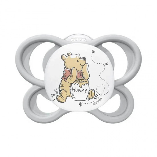 NUK Πιπίλα Σιλικόνης Air 0-6 μηνών Winnie The Pooh με Θήκη 1τμχ