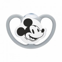 NUK Πιπίλα Σιλικόνης Air 0-6 μηνών Disney Mickey Mouse με Θήκη 1τμχ