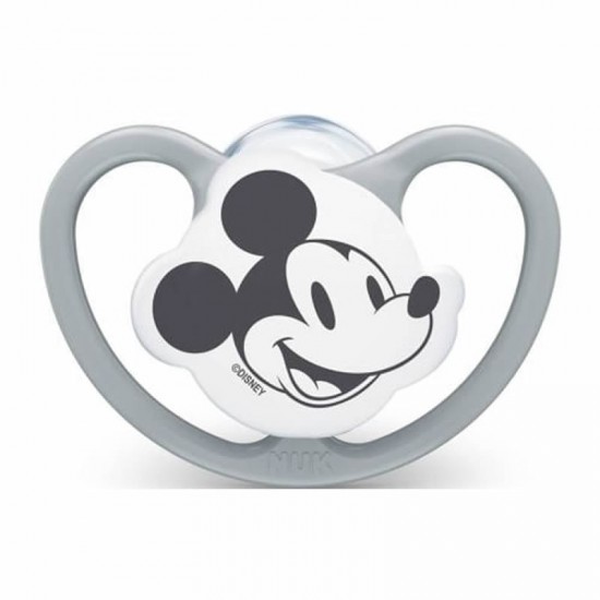 NUK Πιπίλα Σιλικόνης Space 18-36 μηνών Baby Disney Mickey με Θήκη 1 Τεμάχιο