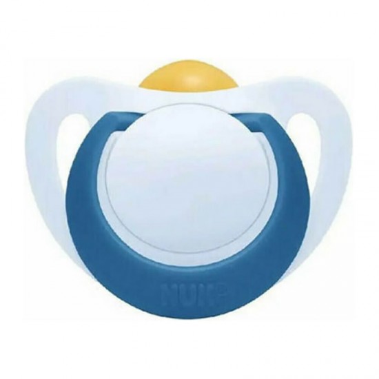 NUK Πιπίλα Καουτσούκ (Latex) Star Μπλε 18-36μηνών με Θήκη 1 Τεμάχιο