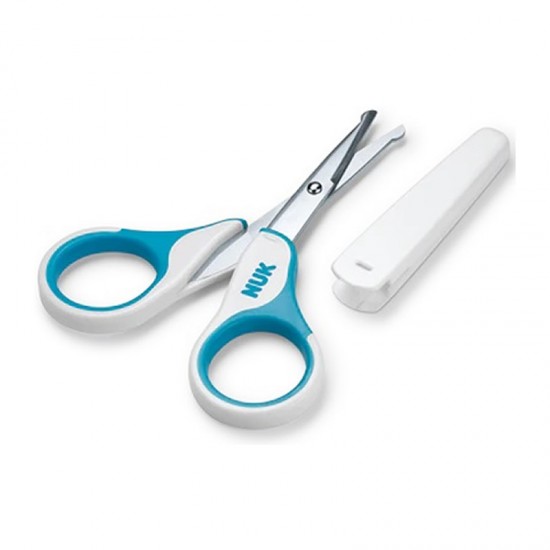 NUK Ψαλιδάκι Νυχιών Ασφαλείας Μωρού Μπλε 1 Τεμάχιο