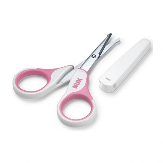 NUK Ψαλιδάκι Νυχιών Ασφαλείας Μωρού Ροζ 1 Τεμάχιο