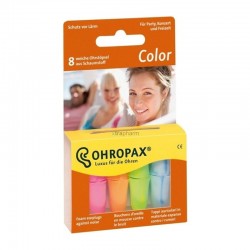 Ohropax Color Earplugs Ωτοασπίδες Σφουγγαράκια Χρωματιστές 4 Ζευγάρια