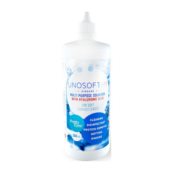 Optipharma Unosoft HY Υγρό Φακών Επαφής με Υαλουρονικό 360ml