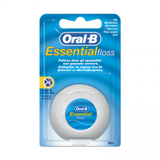 Oral-B Essential Floss Οδοντικό Νήμα Χωρίς Κερί 50m