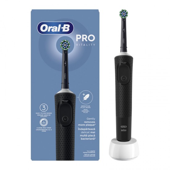 Oral-B Pro Vitality Black Ηλεκτρική Οδοντόβουρτσα Μαύρη