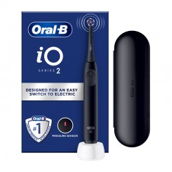 Oral-B iO Series 2  Black Ηλεκτρική Οδοντόβουρτσα Μαύρη με Θήκη Ταξιδίου