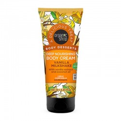 Organic Shop Body Desserts Body Cream Vanilla Milkshake Κρέμα Σώματος με Άρωμα Βανίλιας 150ml