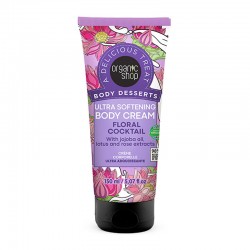 Organic Shop Body Desserts Body Cream Floral Cocktail Κρέμα Σώματος με Αρώματα Λωτού & Τριαντάφυλλου 150ml
