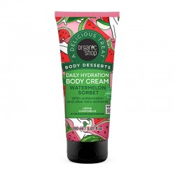 Organic Shop Body Desserts Body Cream Watermelon Sorbet Κρέμα Σώματος με Αρώματα Καρπούζι & Αλόε Βέρα 150ml