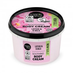 Organic Shop Body Cream Lotus & 5 Oils Καταπραϋντική Κρέμα Σώματος με Βιολογικό Λωτό & 5 Έλαια 250ml