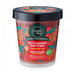 Organic Shop Body Desserts Body Scrub Strawberry Jam Μαρμελάδα Φράουλα Απολεπιστικό Σώματος για Βαθύ Καθαρισμό της Επιδερμίδας 450ml