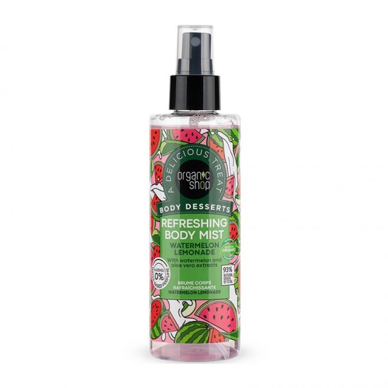 Organic Shop Body Desserts Body Mist Refreshing Watermenol Lemonade Αναζωογονητικό Εκνέφωμα Σώματος με Άρωμα Καρπούζι 200ml