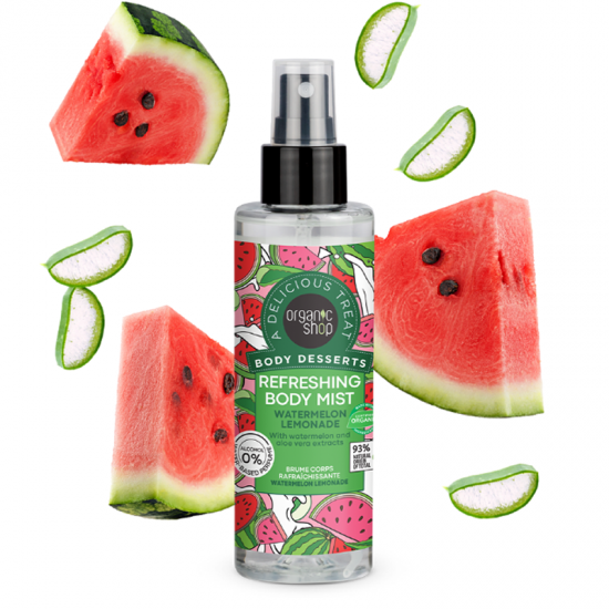 Organic Shop Body Desserts Body Mist Refreshing Watermenol Lemonade Αναζωογονητικό Εκνέφωμα Σώματος με Άρωμα Καρπούζι 200ml