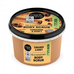Organic Shop Body Scrub Honey Cinnamon Απολεπιστικό Σώματος με Κανέλα & Μέλι 250ml